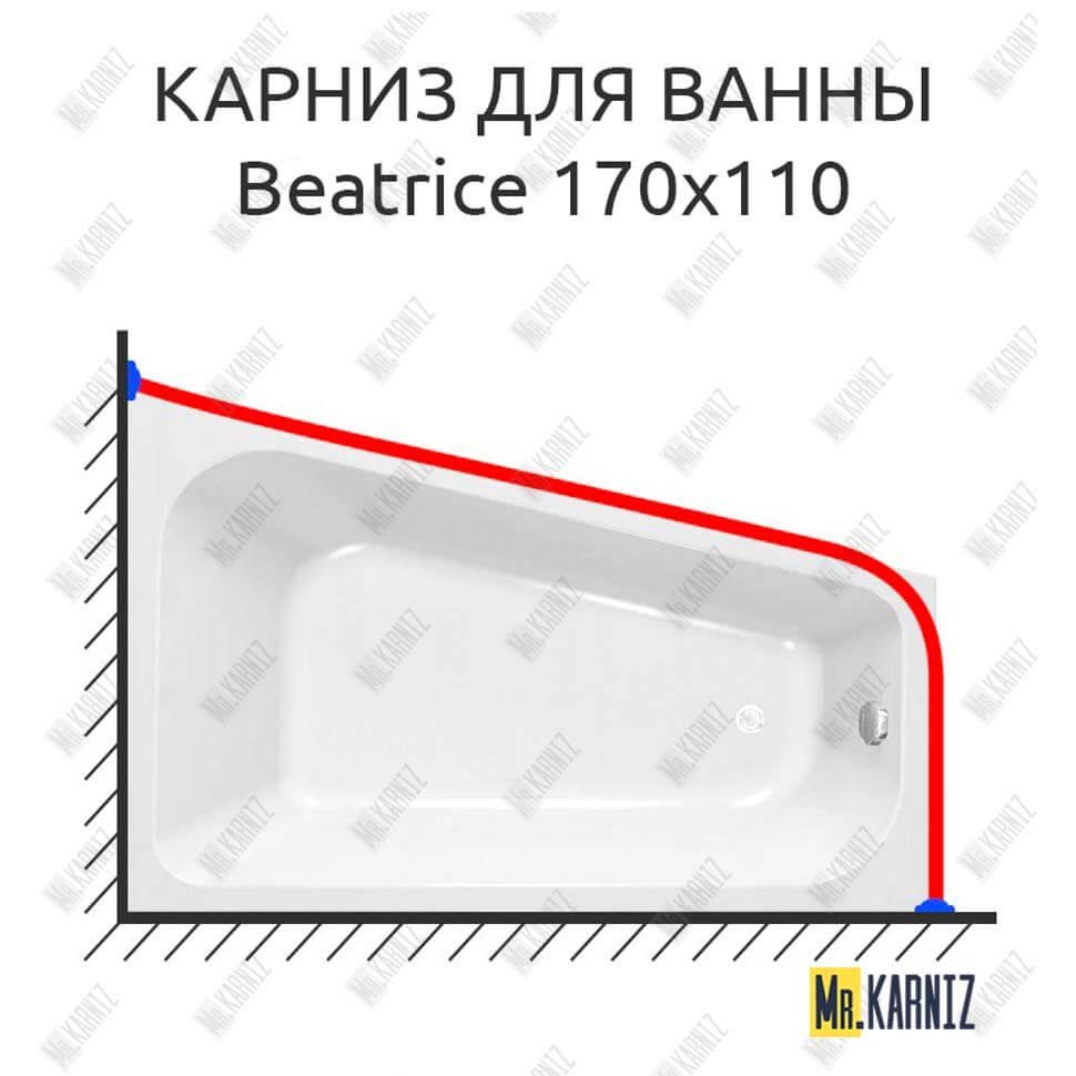Карниз для ванны Kolpa-san Beatrice 170х110 Усиленный 20 мм MrKARNIZ Карниз для ванны Kolpa-san Beatrice 170х110 Усиленный 20 мм MrKARNIZ