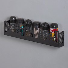 Полка для кухни для специй 50 см черная. Полочка для кухни металлическая