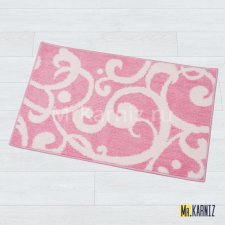 Коврик в ванную Узоры розовый